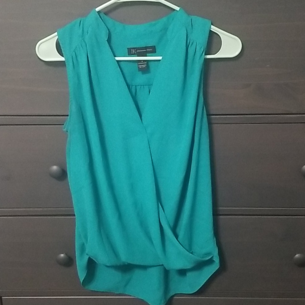 Teal work appropriate top